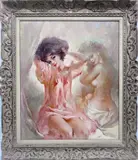 Julian Ritter, Untitled, Oil on Canvas of Two Nude Female