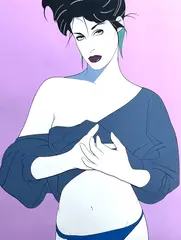 Patrick Nagel, Charlotte, Color Serigraph
