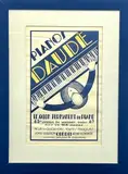 Andre Daude, Pianos Daude c. 1920's, Color Lithograph