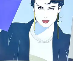 Patrick Nagel, Michelle, 1982, screenprint in colors on wove paper