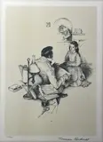 Norman Rockwell, The Tutor, 1974, Lithograph On Wove Paper
