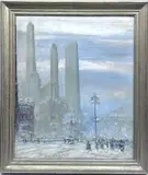 Rockefeller Center by Johann Berthelsen, Oil on Canvas, offered Jun 2025
