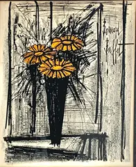 Bernard Buffet, FLOWERS, LITHOGRAPH