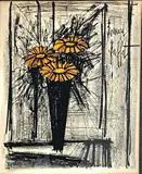 Bernard Buffet, FLOWERS, LITHOGRAPH