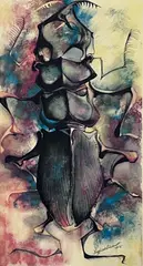 Siegfried Reinhardt, Beetle, Color Lithograph