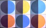 Marceline Saphian, Multi-Circle Abstract, Acrylic on Canvas