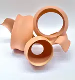 Wouter Dam, ABSTRACT CERAMIC, SCULPTURE IN TANGERINE