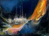 Cosmic City by Leonardo Nierman, Oil on Canvas, offered May 2025