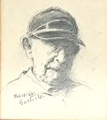 Gustav Frederick Goetsch, 1962, GRAPHITE ON PAPER DRAWING
