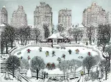 Cuca Romley, SKATING IN CENTRAL PARK, SERIGRAPH ED. 159/175