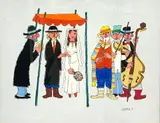 Jovan Obican, WEDDING CEREMONY ORIGINAL, OIL ON CANVAS