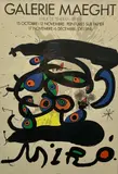 GALERIE MAEGHT by Joan Miró, 1971, LITHOGRAPH EXHIBITION POSTER IN FRAME, offered Oct 2024