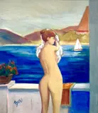 Harro Boerner, Untitled, OIL ON BOARD
