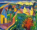 Harro Boerner, LANDSCAPE, OIL ON BOARD