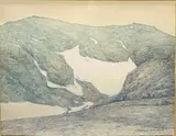 Russell Chatham, "IN THE CRAZIES" STONE, LITHOGRAPH