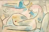 Paul Klee, SOMMEIL D'HIVER", 1938, COLOR LITHOGRAPH
