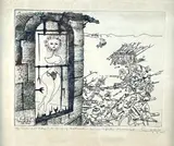 Guillermo Silva Santamaria, "TODO PARA ELLA?", 1962, ETCHING ON PAPER