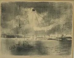 Joe Jones, Untitled, LITHOGRAPH "REACHING FOR THE SUN"