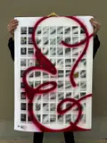 Marco Ubertini Hube, Throw-up polaroid poster 12/20, 2022, Solvent print on