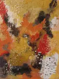 Flavio Romani, Cycle of Natural Elements - Fire, 2016, Mixed media on panel