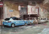 Edoardo Ettorre, Art. 158, 2019, Acrylic and oil on panel