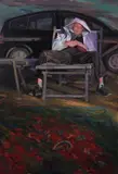 Marco Casalvieri, Daydreaming, 2022, Oil on panel