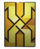 Yellow by Christian Bovo Joys, 2015, Spray paint on glass, offered Jul 2023