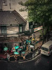 Umbrellas - Bangkok by Tomaso Pignocchi, 2019, Printed on Hahnemühle luster, offered Jul 2023