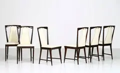 Vintage chair set by Osvaldo Borsani, 1950, Set of, offered Jul 2023