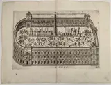 Onofrio Panvinio, Lot of 4 plates depicting circuses of Ancient Rome..., Engraving and etching