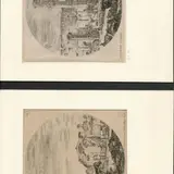 Stefano della Bella, Lot of three engravings from the series Views of Roman ruins and landscapes..., Etching