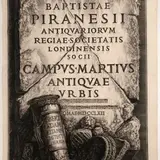 Giovanni Battista Piranesi, Campus Martius Antique Urbis - frontespizo, 1762...