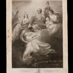 William Hamilton, Apotheosis (di Luigi XVI )..., Apoteosi di Luigi XVI: un grande angelo sorregge il delfino di Francia Luigi Carlo