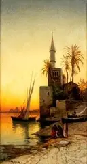 Sunset on the Nile by Hermann David Salomon Corrodi, offered Jun 2023
