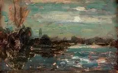Venice sea landscape by Beppe Ciardi, offered Jun 2023