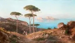 Alessandro La Volpe, View of Capri from the coast
