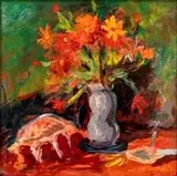 Achille Sdruscia, Flower vase, late 30s...