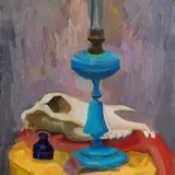 Mario Mafai, Lume con bucranio, 1946
