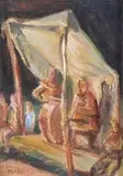 Ferruccio Ferrazzi, Figures under tents