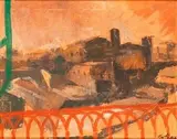 Ugo Attardi, Sunset on the Tiber