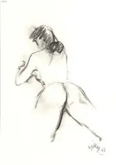 Rinaldo Geleng, Naked woman from behind, 1997