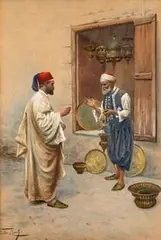Orientalist scene by Giulio Rosati, offered Feb 2023