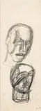 Mario Sironi, Two heads, 1933 ca.