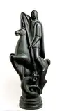 Arturo Martini, S. George and the dragon, Posthumous fusion from a ceramic