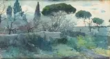Gino Romiti, Ardenza pine forest, 1900