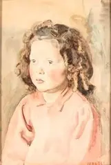 Portrait of a baby girl by Cesare Peruzzi, offered Feb 2023