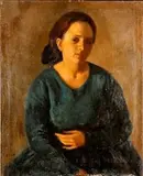 Virgilio Guidi, Portrait of a lady, 1920
