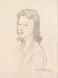 Antonio Donghi, Portait of a young lady, 1939