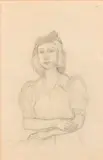 Antonio Donghi, Lady wearing hat