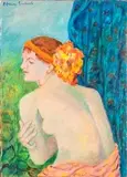 Adriana Pincherle, Nuda (fiori in testa), 1992